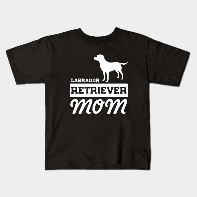 Labrador Retriever Mom Kids T-Shirt by WelbockArt